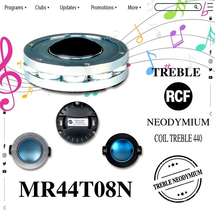 LOA TREBLE NEO BI RCF MR44T08N COIL 440
