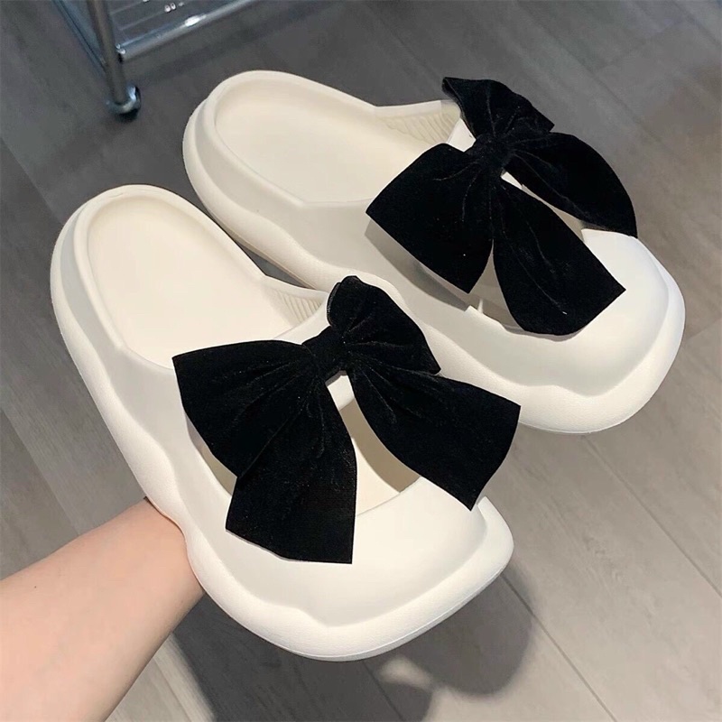 Dép sục nữ thắt nơ cute mới