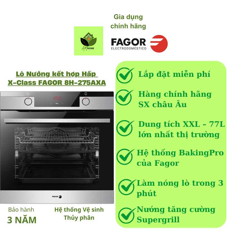 Lò nướng âm tủ FAGOR 8H-275AXA