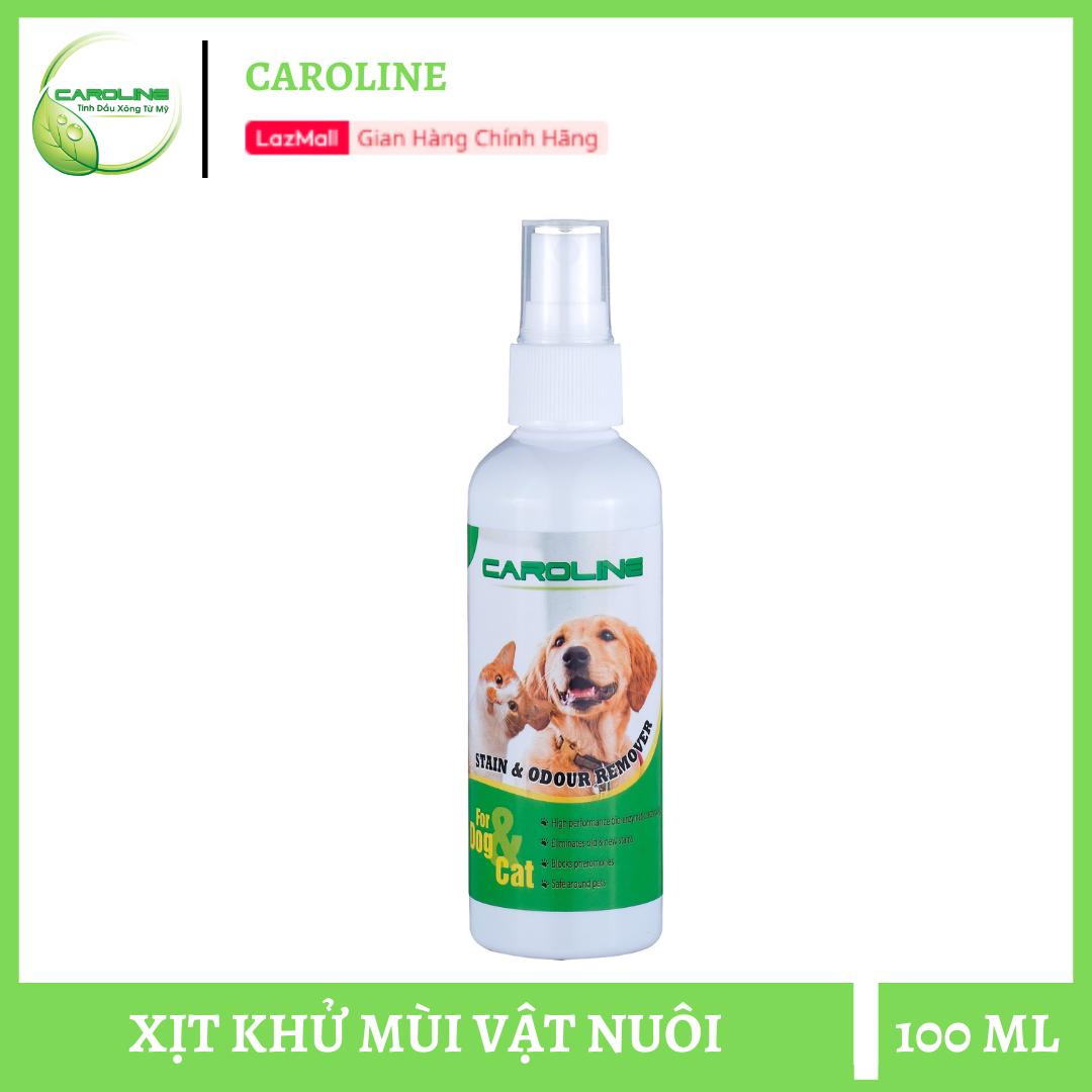 Xịt khử mùi thú cưng Caroline 100 ml
