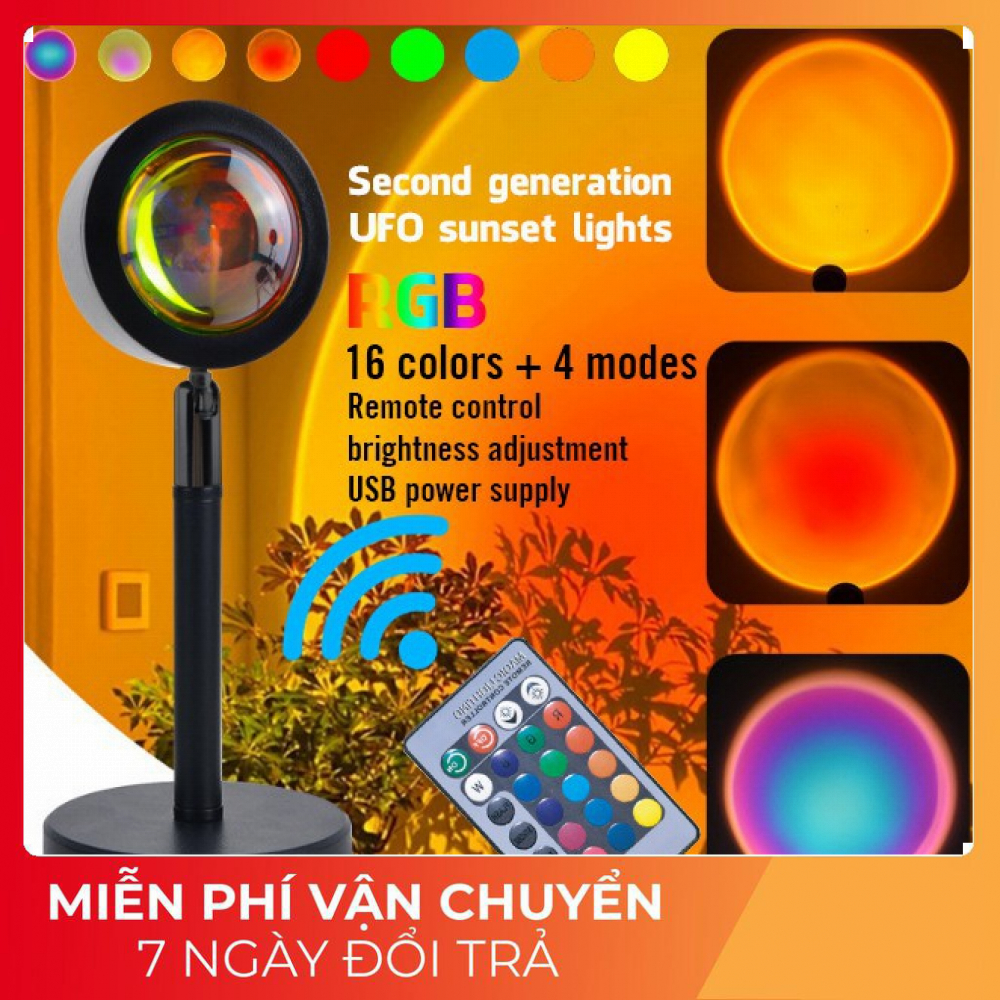 Cầu vồng, hoàng hôn đỏ, 4 màu, 16 màu, 16 triệu màu nhập khẩu mới 100%