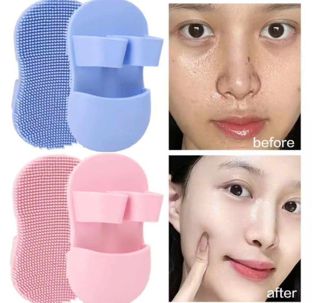 cọ silicon rủa mặt xỏ ngón, siêu bọt, siêu sạch