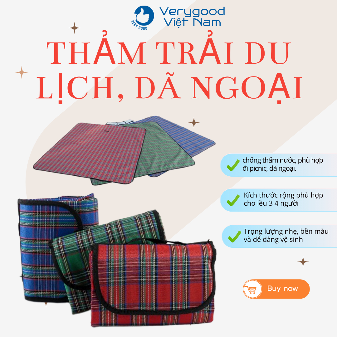 Thảm trải picnic du lịch dã ngoại bạt cắm trại đi phượt cỡ lớn đa năng verygood việt nam - thảm picnic - thảm đi picnic - thảm picnic gấp gọn - thảm trải đi picnic - thảm picnic chống nước - bạt trải cắm trại - bạt picnic