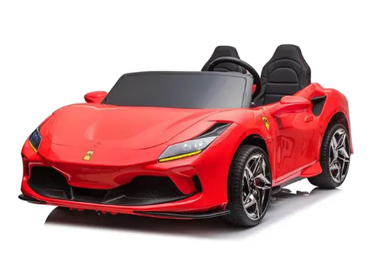 Xe Ô Tô Điện Ferrari F8 Tributo Cho Bé 3-8 Tuổi - Xe Hơi Điện Trẻ Em 2 Chỗ Ngồi - Màu Đỏ/Vàng/Trắng