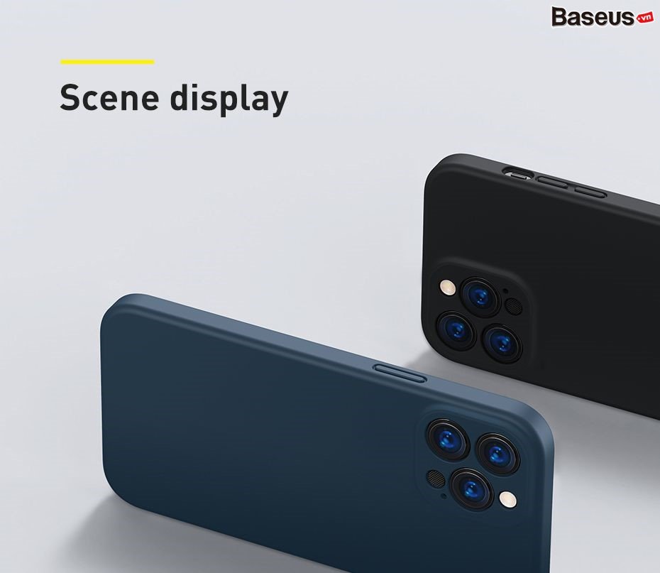Ốp lưng kháng khuẩn Baseus Liquid Silica Gel Protective Case dành cho iPhone 13 Promax/ 13/ 13 Pro_ Hàng Chính Hãng
