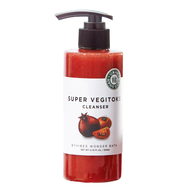 Sữa Rửa Mặt Rau Củ Kiêm Tẩy Trang Super Vegitoks Cleanser 300ml - Sủi Bọt - Thải Độc