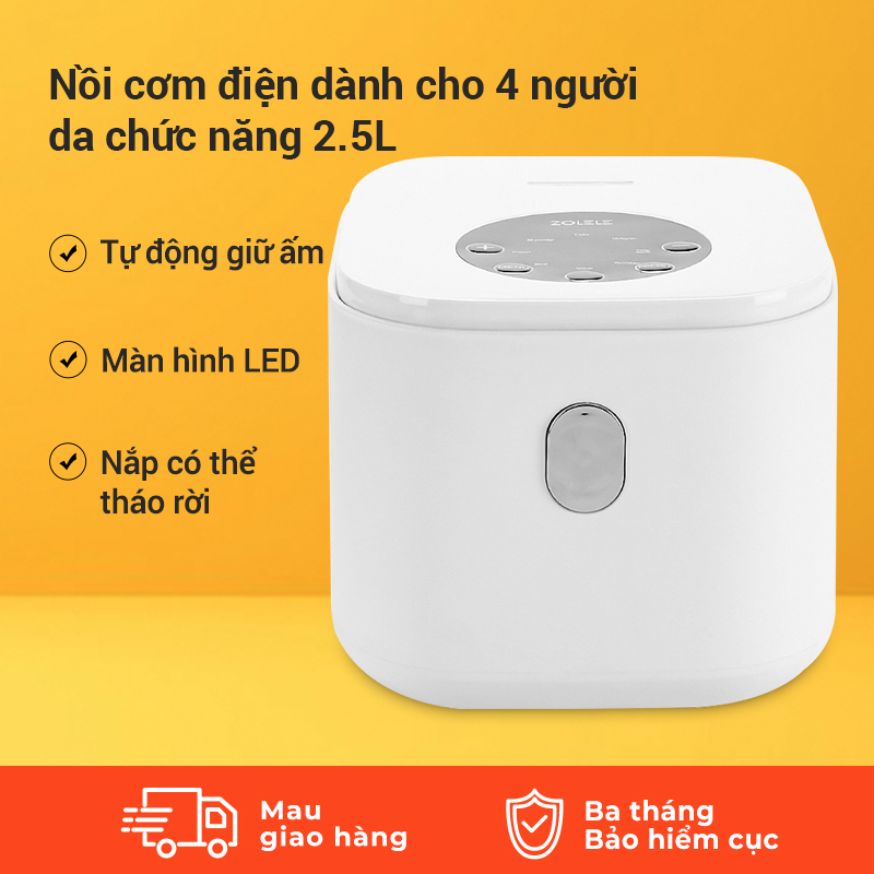 Nồi cơm điện đa năng zolele zb002 2.5l
