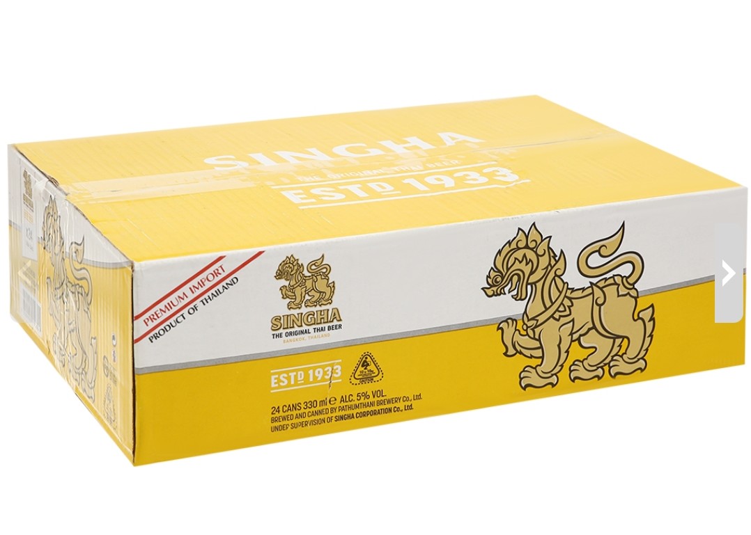Bia Singha nhập khẩu 24 lon x 330ml