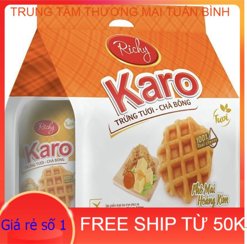 Bánh caro sợi gà vị pho mai hoàng kim