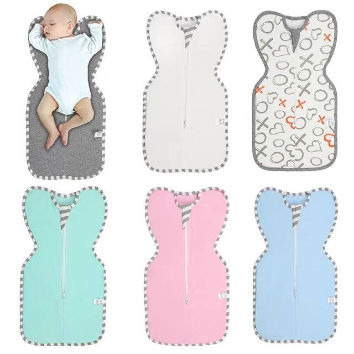 Ủ kén ngủ kéo khóa cotton cho bé