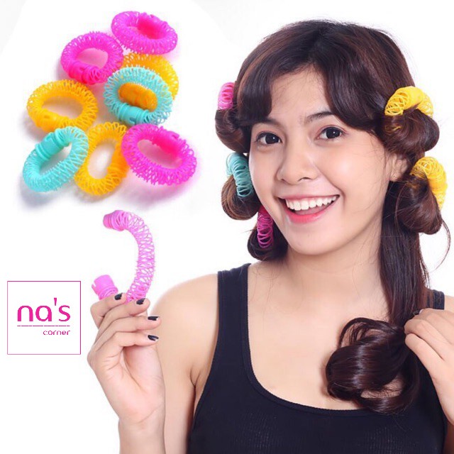 Bộ lô cuốn tóc lò xo không nhiệt 1 cái-6 cái/8 cái