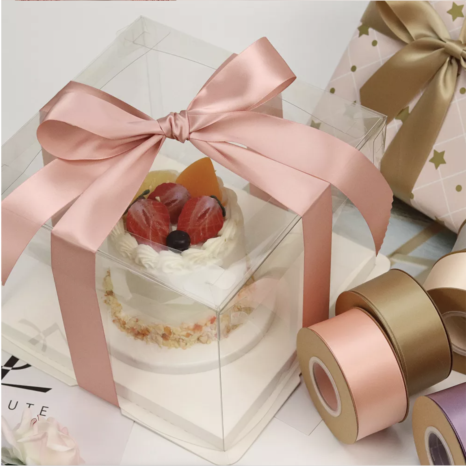 Ruy băng lụa satin dày cao cấp 3,8cm