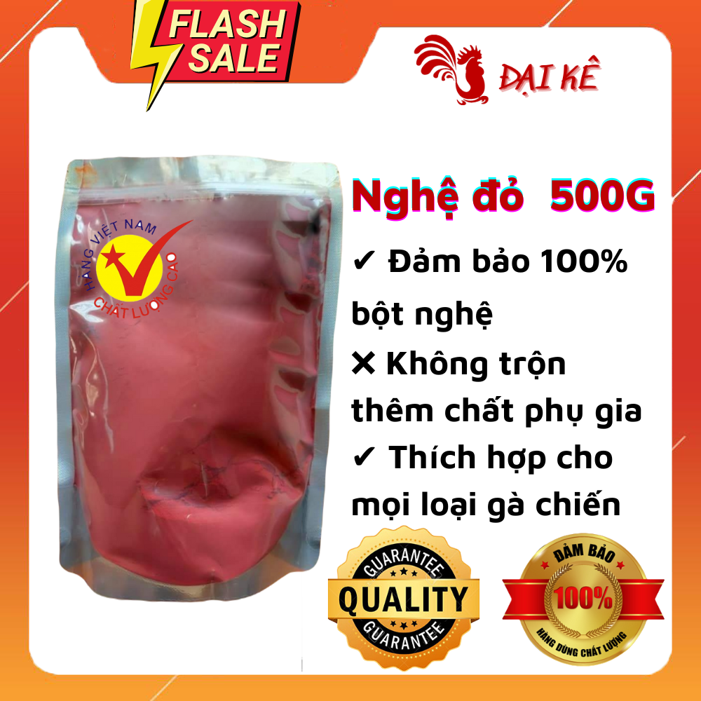 100% bột nghệ đỏ nguyên chất cho mọi gà chiên 500gr