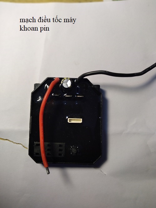 Mạch điều chỉnh tốc độ máy khoan pin, công tắc máy khoan pin