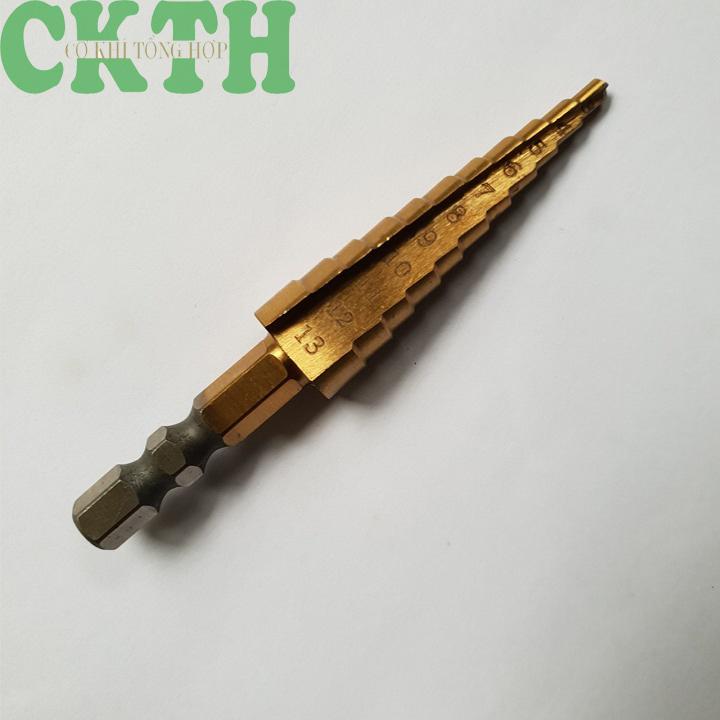 Mũi khoan tầng, mũi khoan tháp 3-13mm khoan sắt,nhôm,gỗ...