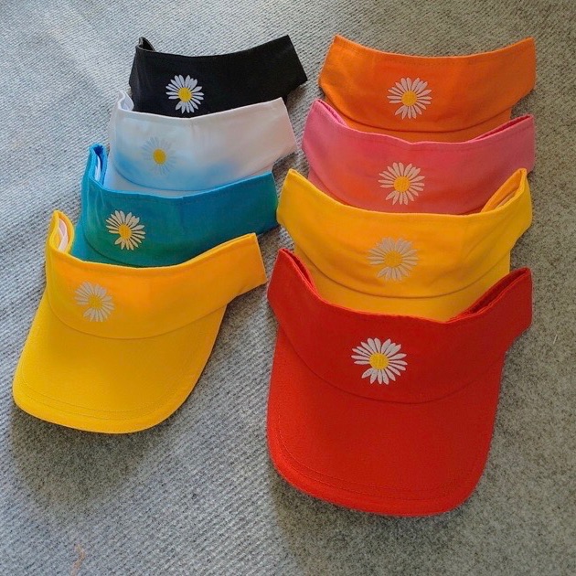 NÓN KẾT NỬA ĐẦU HOA CÚC CÁ TÍNH,MŨ LƯỠI TRAI THỂ THAO