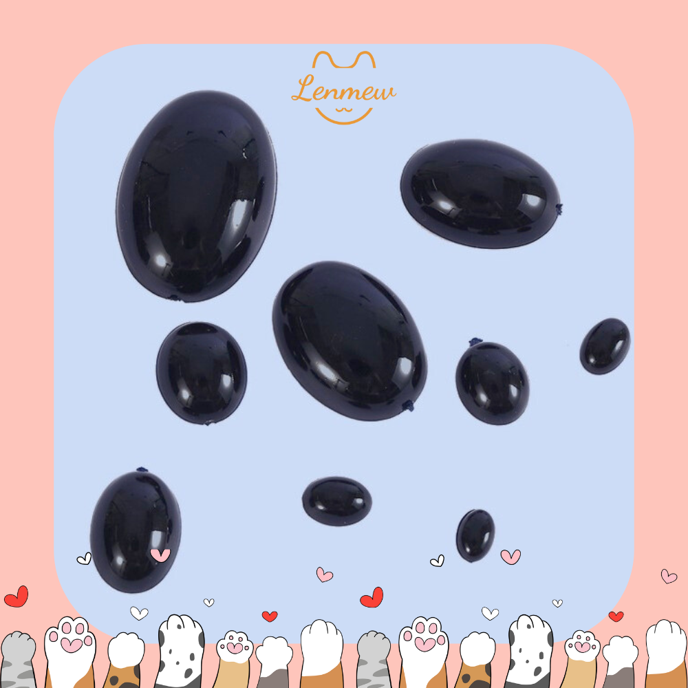 Gói lẻ - mắt thú bông dán hình oval