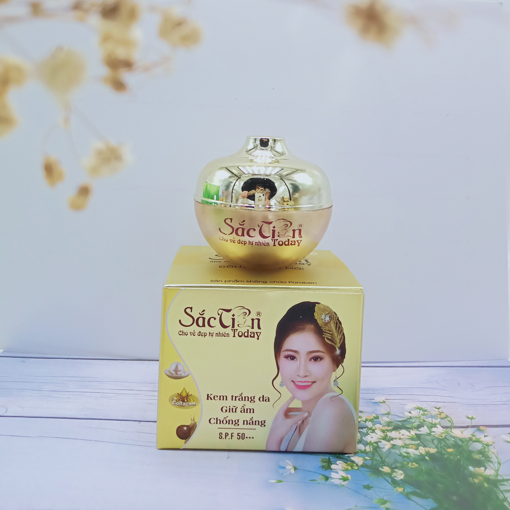 Kem trắng da - giữ ẩm - chống nắng 50g sắc tiên today