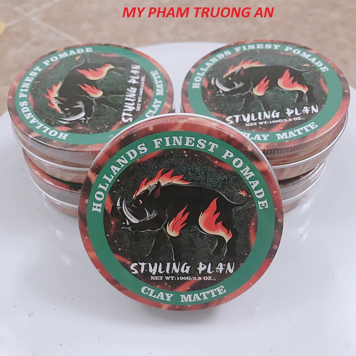 Sáp vuốt tóc nam styling plan clay 100g