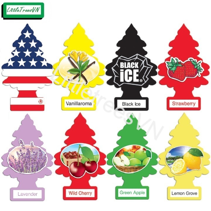 CHÍNH HÃNG USA - CÂY THÔNG THƠM LITTLE TREES - TÙY CHỌN NHIỀU MÙI HƯƠNG (1 cây)