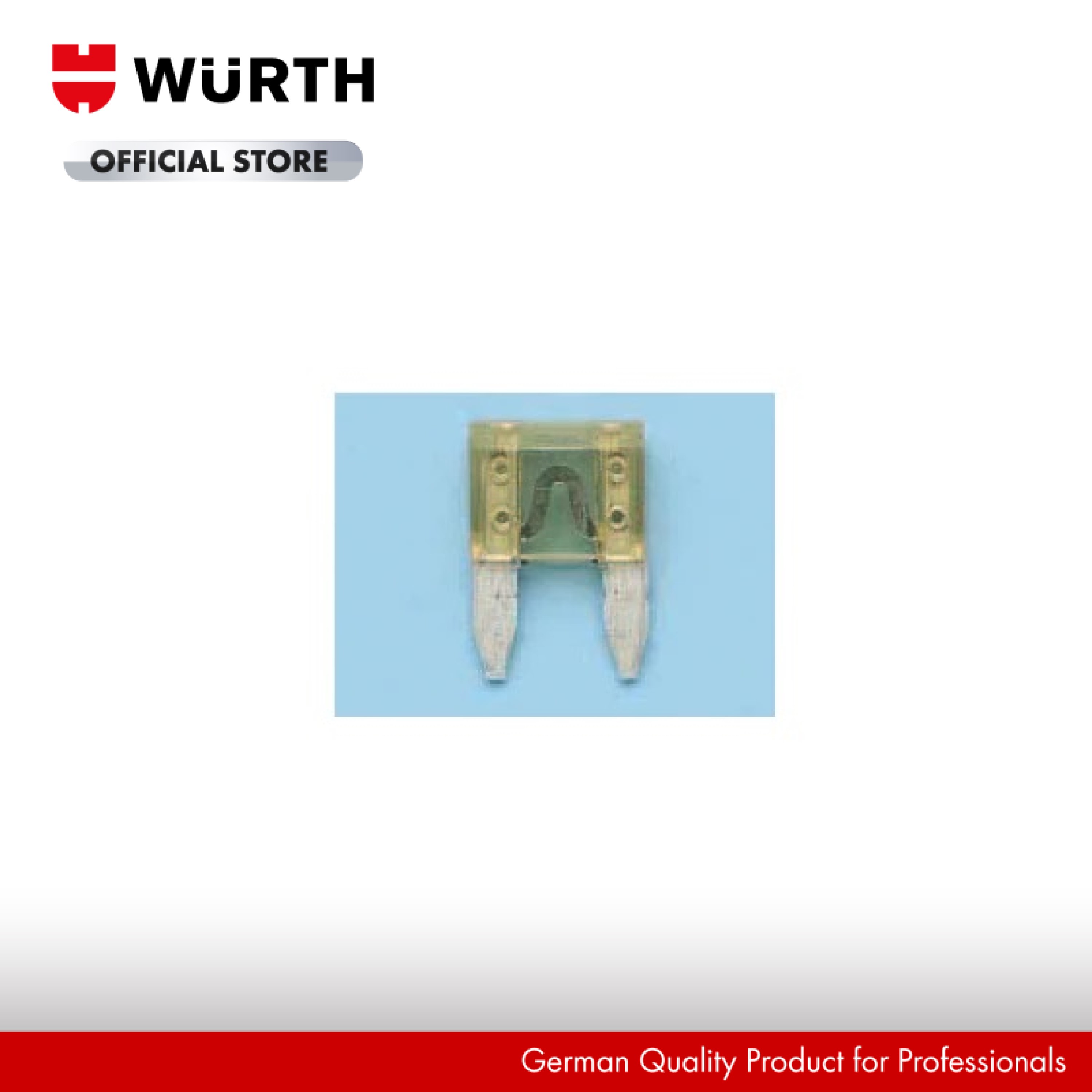 Wurth Cầu Chì Dẹp Mini 10,8X16,5Mm Red-10A (10 Cái/Hộp)