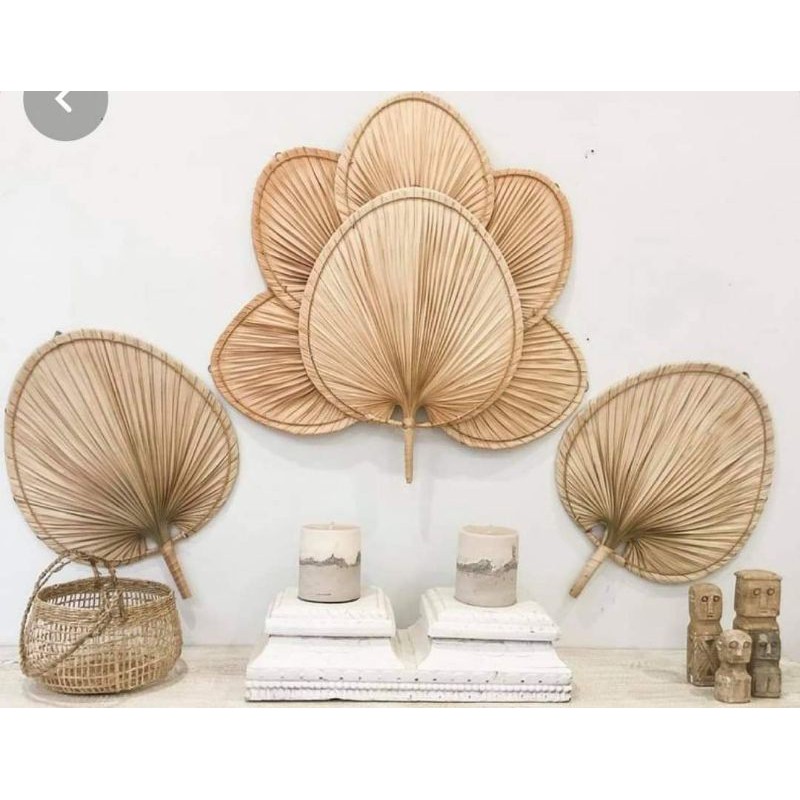 Bộ quạt lá cọ như hình lh 0984694688