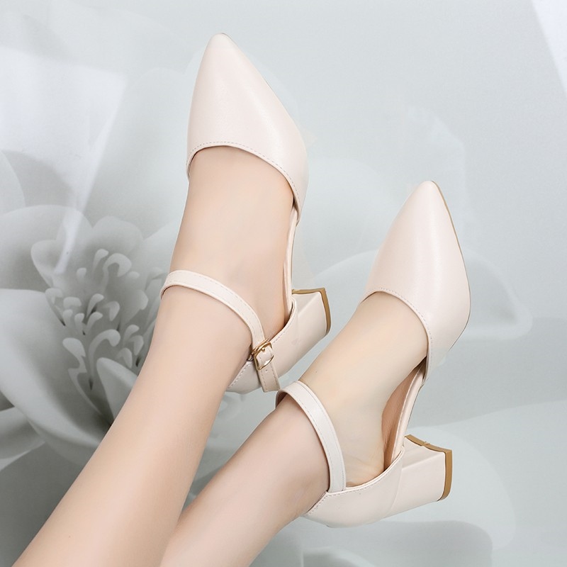 ▪❦  Giày Cao Gót Mũi Nhọn Phối Dây SANDAL Cao 5cm (kèm video hàng đẹp) A8