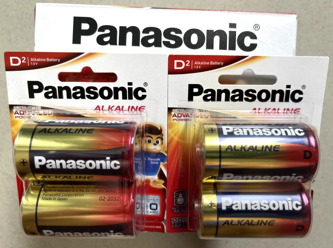 Pin đại panasonic kiềm lr20t-2b hộp 12 viên chính hãng