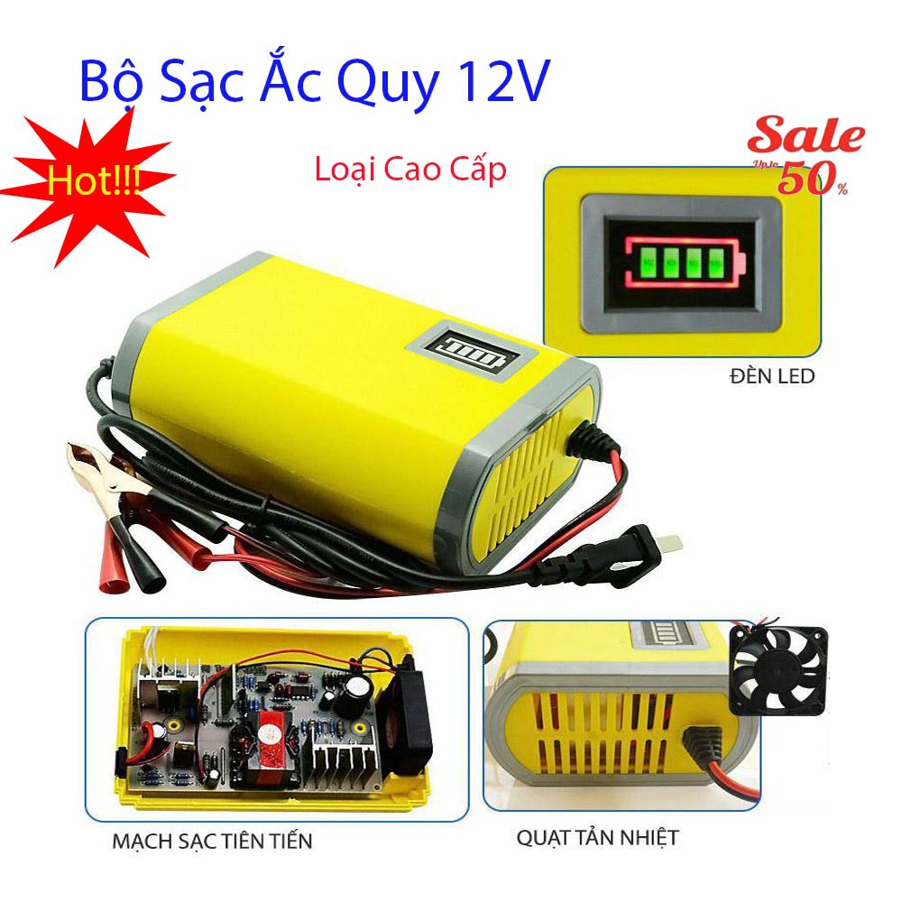 [HCM]Sạc bình 12v Che sac dien thoai tu acquy 12v Sạc bình ắc quy tự ngắt bảo vệ quá dòng quá áp ngắn mạch an toàn khi sử dụng M30 - Bảo hành uy tín 1 đổi 1