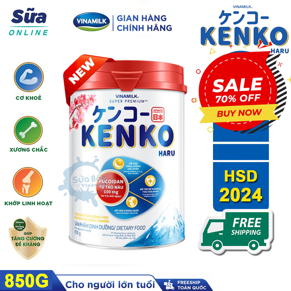 Sữa bột Kenko Haru 850g - Date 2024