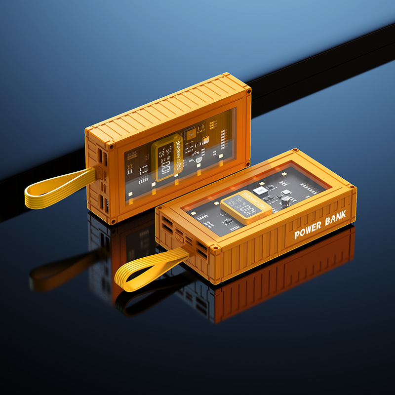 Container sạc dự phòng công suất lớn di động 5 cổng sạc cho Apple Huawei Xiaomi oppo dung lượng điện thoại 20000mAh siêu sạc flash