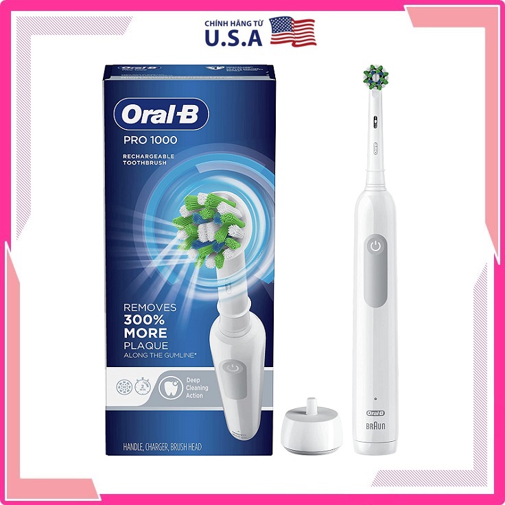 [ĐỨC] Bàn Chải Điện Oral-B Pro 500, Pro 1000, Pro 2000, Gum Care | hàng chính hãng made in Germany
