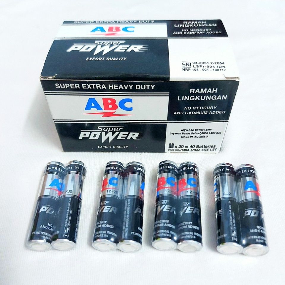 Hộp 40 Viên Pin Nhí 3A Hiệu ABC Super Power Size 1,5V