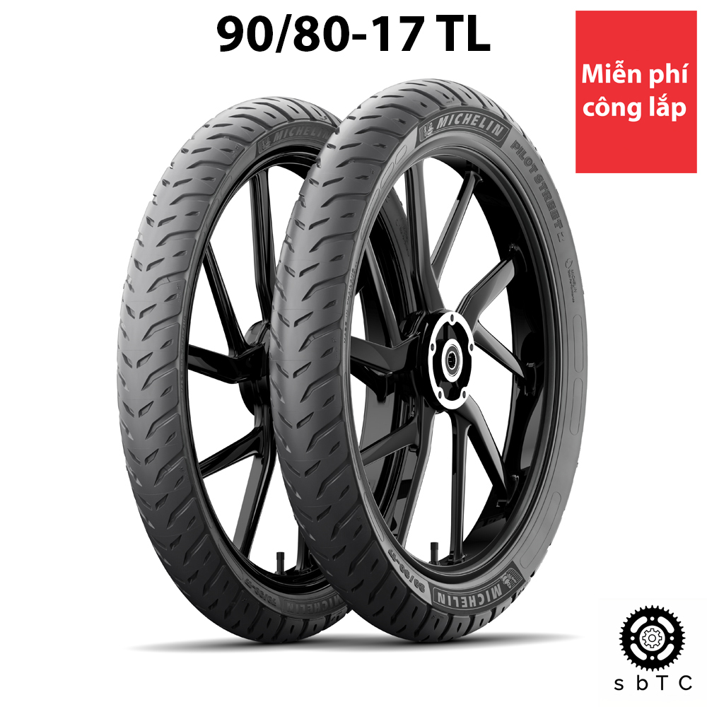 Lốp vỏ xe máy michelin pilot street 2 90/80-17 - 90 80 17 tl chính hãng