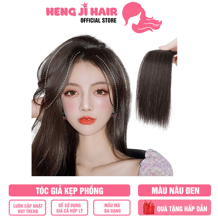 Tóc Giả Nữ Kẹp Phồng Chân Tóc 20cm và 10cm HH126 Tóc Có Thể Uốn Chải Cắt Tỉa Thoải Mái Phù Hợp Với Khuôn Mặt, Hàng Có Sẵn, Cam Kết Cả Về Chất Liệu Cũng Như Hình Dáng - Hengji Hair Official Store