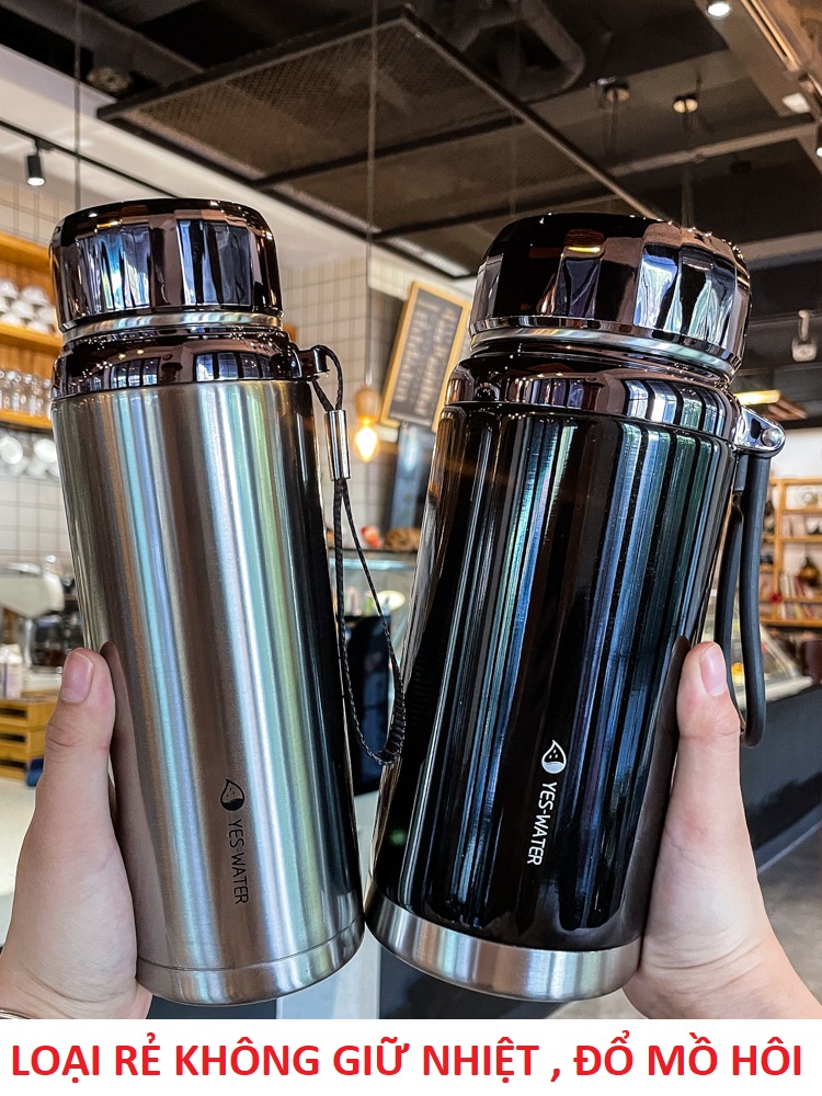 Bình giữ nhiệt 1500ml inox 304 giữ nhiệt 15 tiếng dung tích lớn 3 lớp cách nhiệt giữ nóng hơn 12 giờ , giữ lạnh hơn 20 giờ . bình đựng nước giữ nhiệt cao cấp