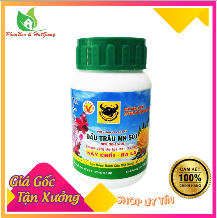 Phân Bón Đầu Trâu MK 501 (NPK 30 15 10) Bình Điền - Giúp Nảy Chồi, Ra Lá - Shop Phân Bón, Hạt Giống Rau Củ Quả, Xơ Dừa, Mùn Dừa, Đất Sạch Trồng Rau, Hoa Hồng, Hoa Mai, Cây Cảnh Tp. Hồ Chí Minh