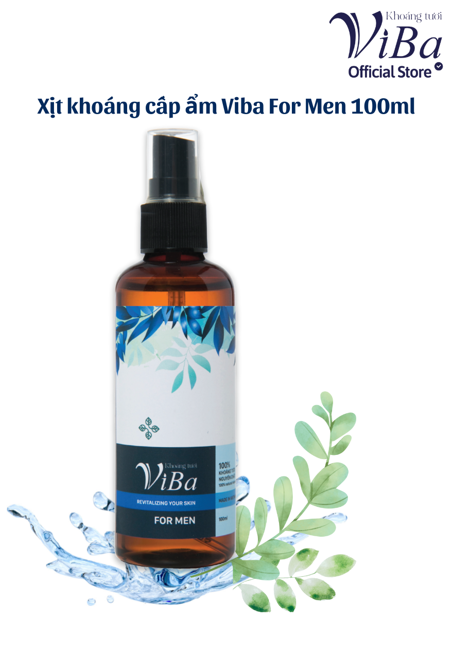 Fmxk - xịt khoáng cấp ẩm viba for men 100ml - viba offical store