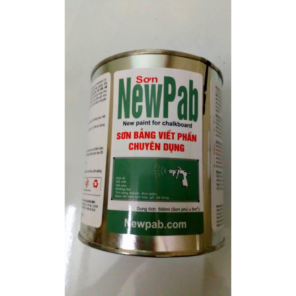 Sơn bảng viết phấn xanh rêu chuyên dụng phục hồi bảng phấn cũ, làm mới bảng phấn.