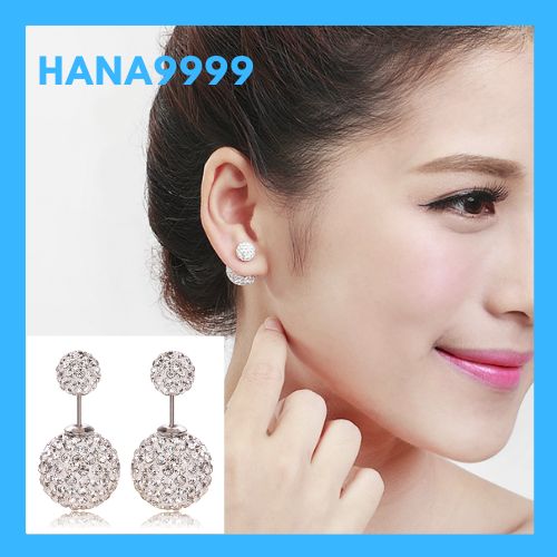 [HCM]Bông tai nữ bạc 925 đính pha lê hàn quốc mẫu sang chảnh kèm video