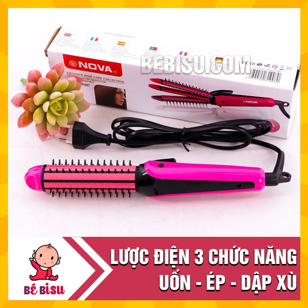 Máy uốn tóc , máy làm tóc 3in 1 nova size to