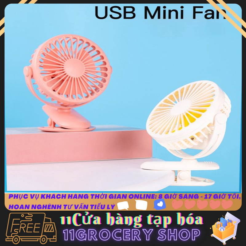 Quạt, quạt mini USB, quạt kẹp cầm tay, quạt sạc di động, quạt nhỏ cho ký túc xá sinh viên.