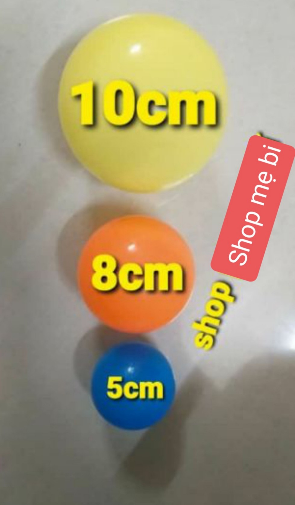 Bóng nhựa cho bé size cực lớn 10 cm, Combo 20 bóng nhựa cao cấp cho bé được làm từ nhựa nguyên sinh 100%, an toàn cho trẻ nhỏ - shop mẹ bi