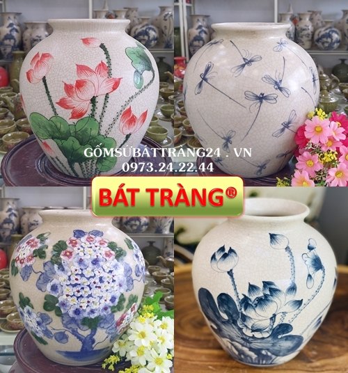 LỌ HOA TRANG TRÍ BÌNH HOA ĐẸP BÌNH GỐM CẮM HOA GIÁ RẺ