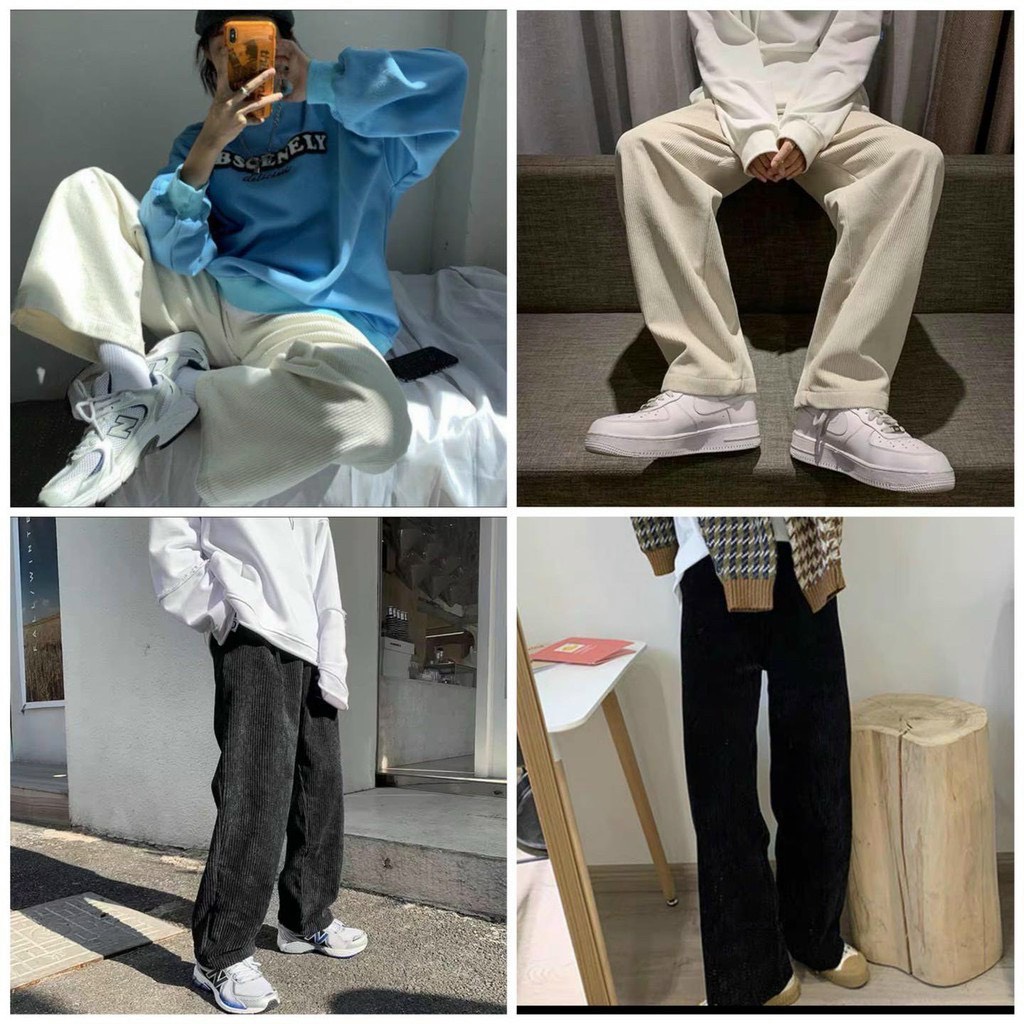 QUẦN NHUNG TĂM DÀI FORM NAM NỮ CAO CẤP THỜI TRANG