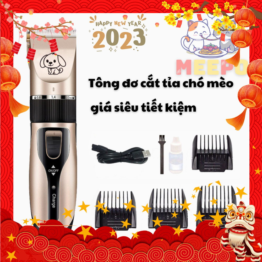 Tông đơ cắt tỉa lông chó mèo nhỏ gọn, siêu tiết kiệm, dễ dàng sử dụng