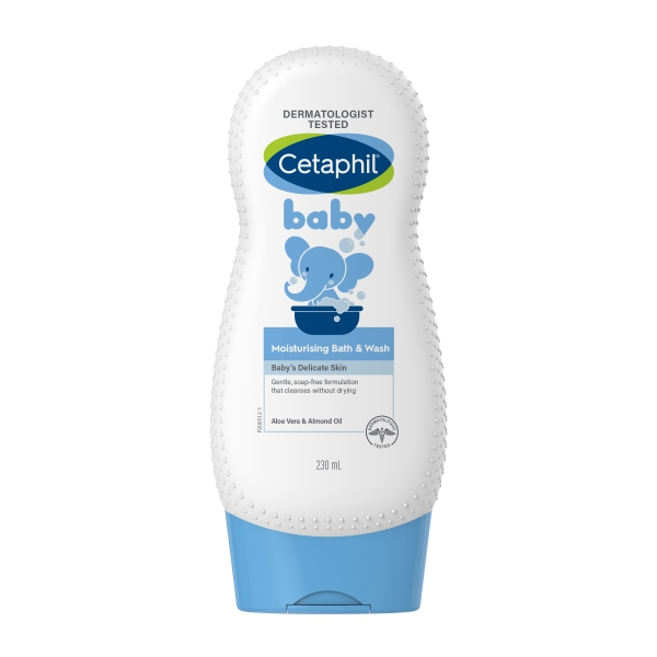 Sữa tắm dưỡng ẩm cho bé Cetaphil Baby Moisturizing Bath & Wash 230ml