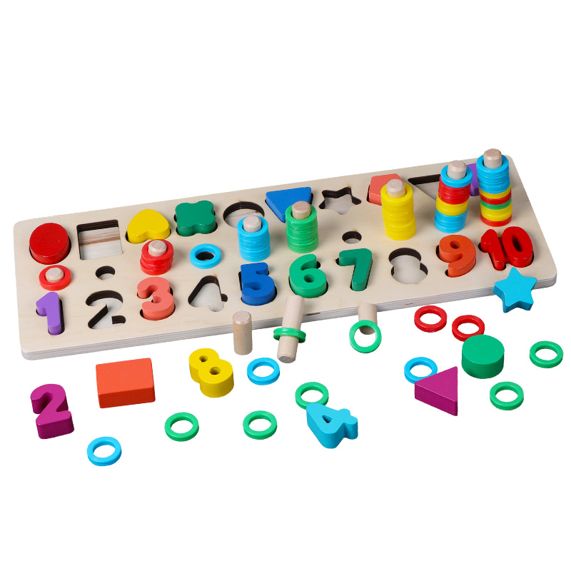 Bộ giáo cục montessori_cột học số đếm và hình khối học toán, sản phẩm tốt với chất lượng và độ bền cao, và được cam kết sản phẩm y như hình