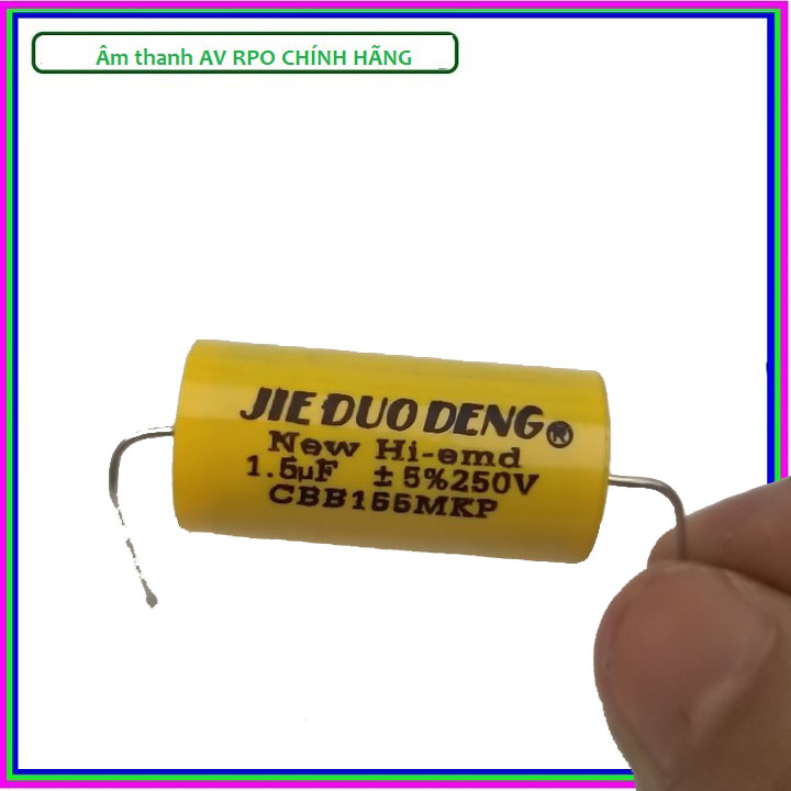Tụ chống cháy loa treble sân khấu 1,5mf 250v - giá 2 cái