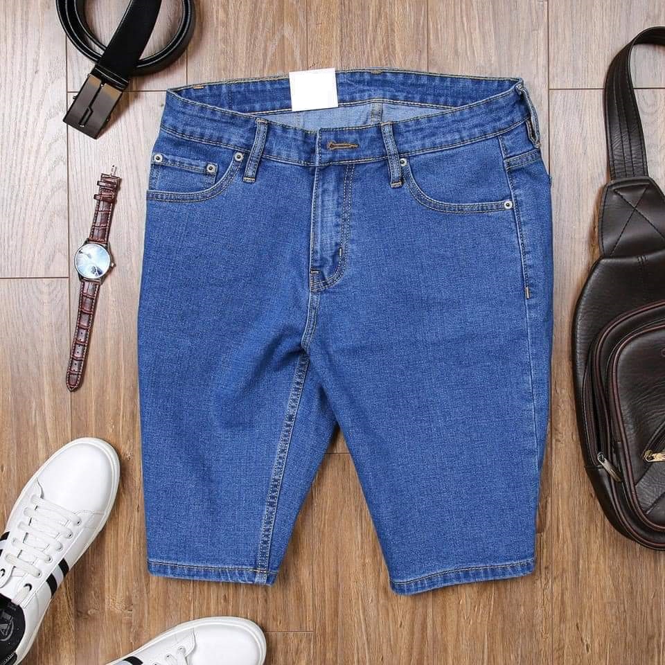 Quần short jean nam